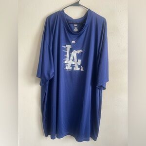 Majestic Blue Dodgers Short Sleeve Tee